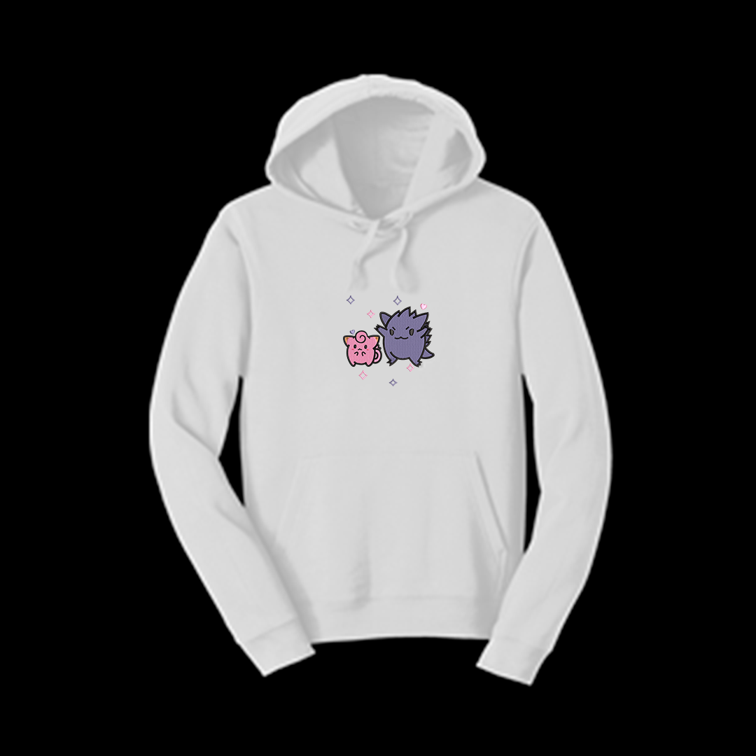 Hoodie Gengar&Clefairy