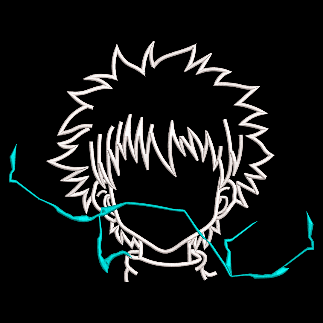 Hoodie Killua (rayos glow in the dark)