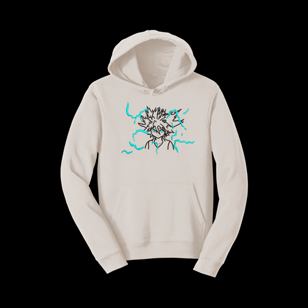 Hoodie Killua (rayos glow in the dark)