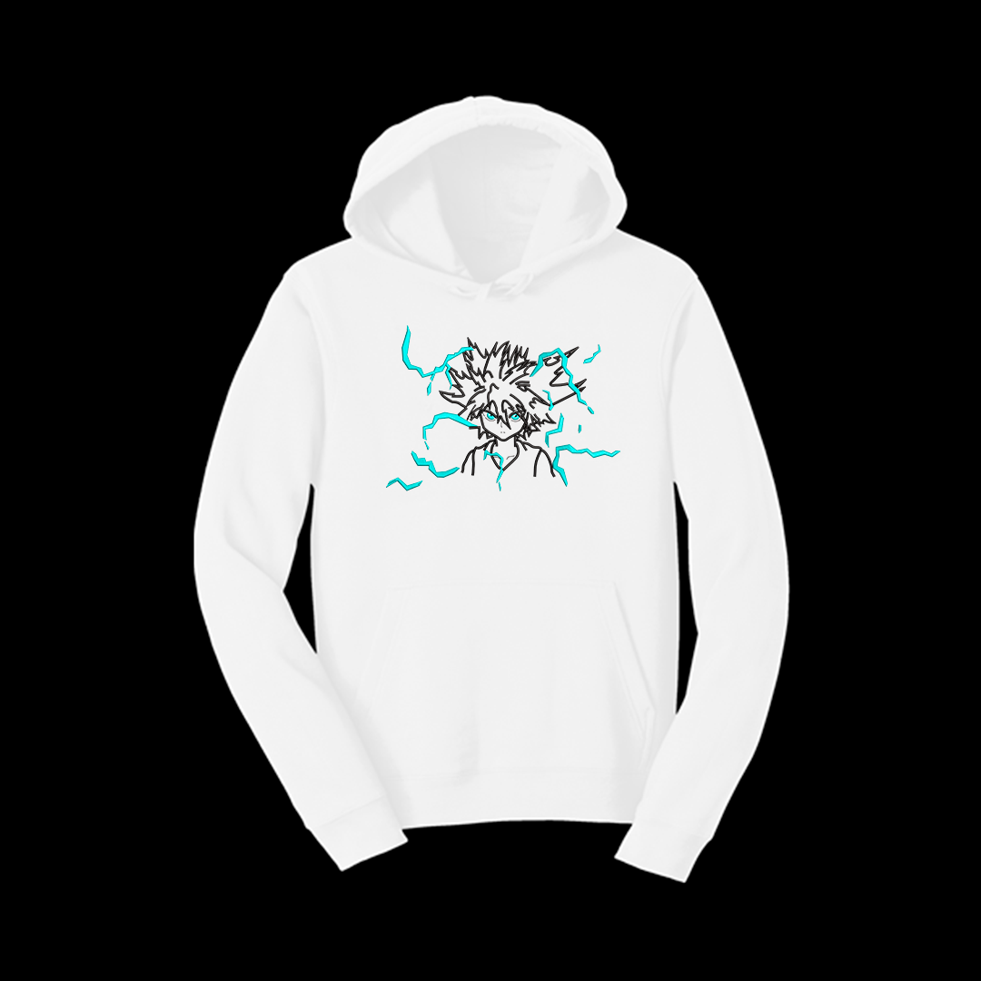 Hoodie Killua (rayos glow in the dark)