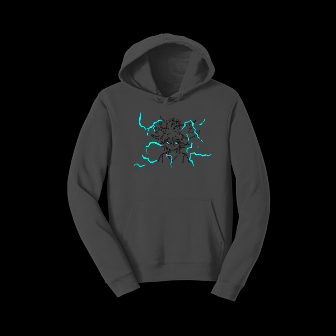 Hoodie Killua (rayos glow in the dark)