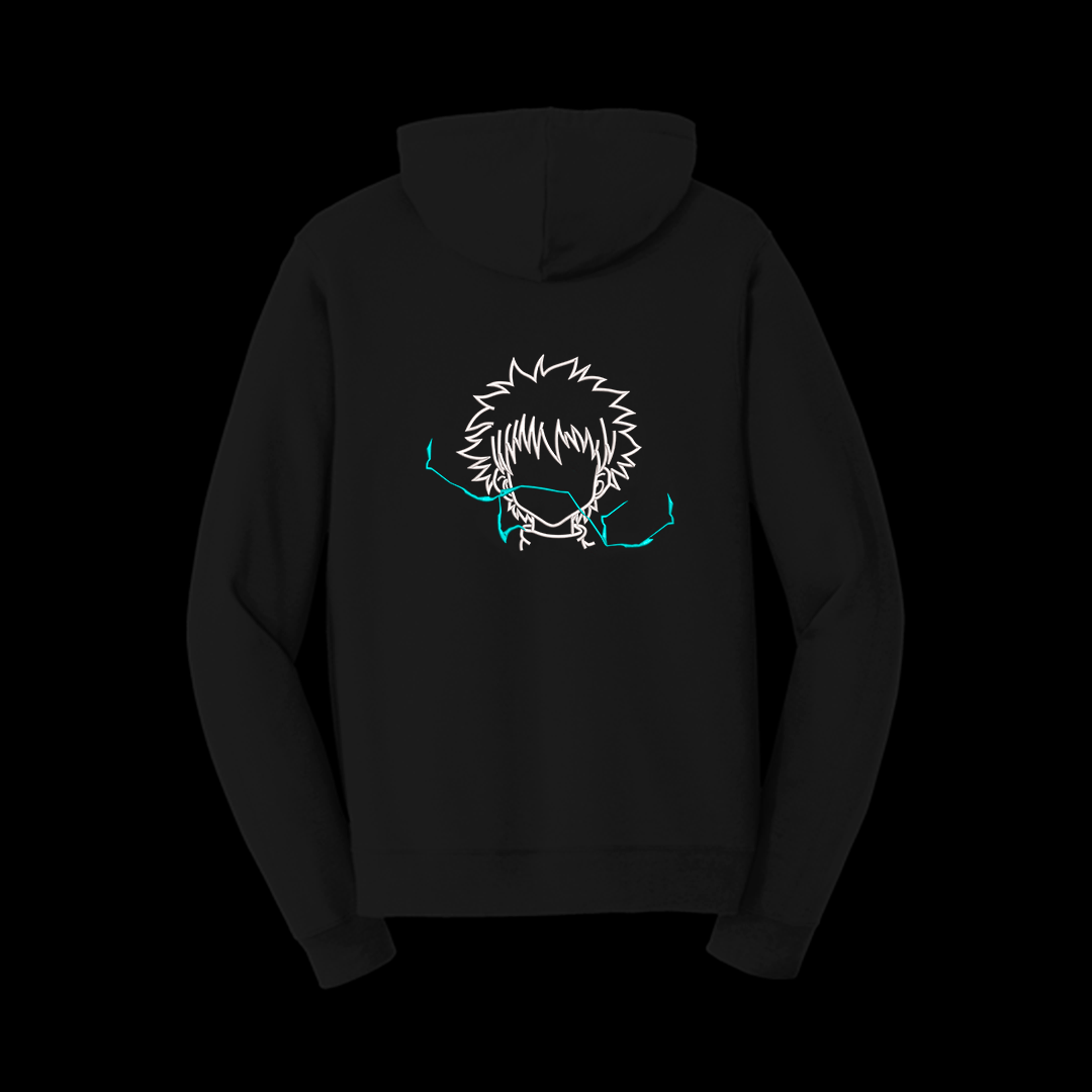 Hoodie Killua (rayos glow in the dark)
