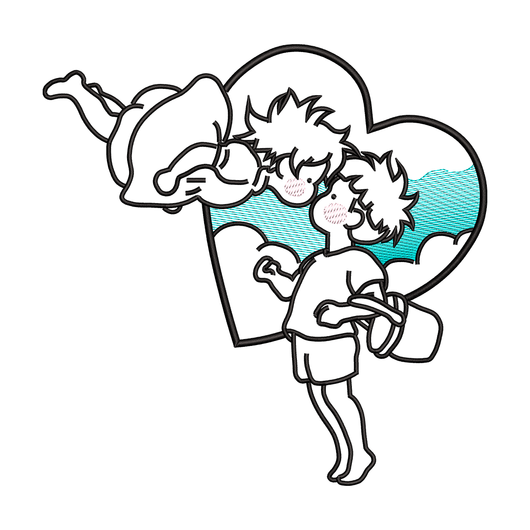 Poleras Ponyo&Sasoke Match