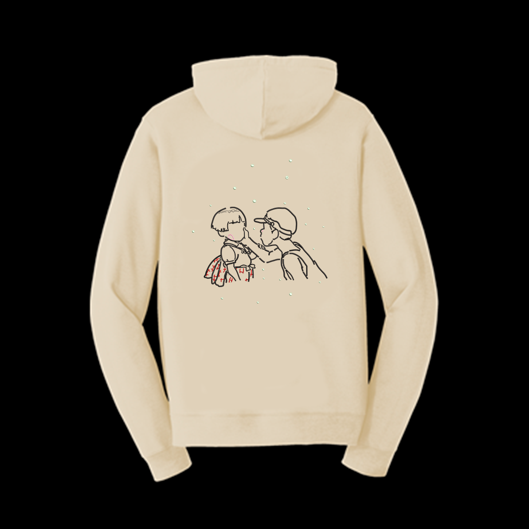 Hoodie Setsuko&Seita (luciernagas glow in the dark)