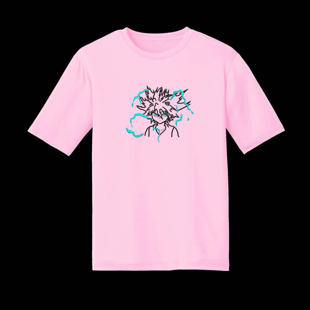 Polera Killua (rayos glow in the dark)