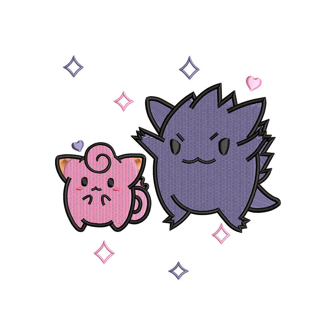 Poleras Gengar&Clefairy Match